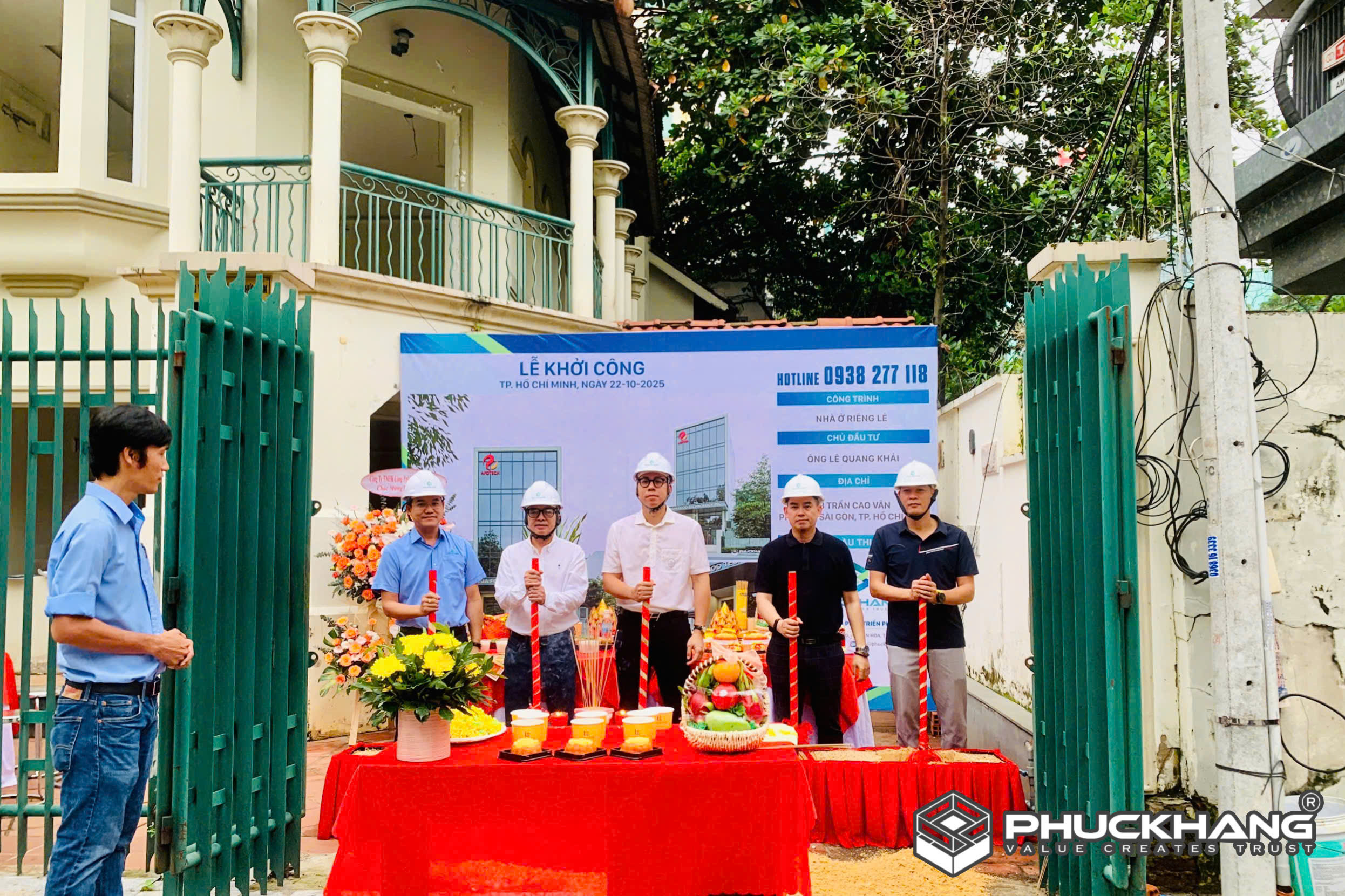 LỄ CÚNG KHỞI CÔNG CÔNG TRÌNH TÒA NHÀ 1B TRẦN CAO VÂN - TP. HỒ CHÍ MINH 4 z7211761066139 670fa1bfa2bf6bc6adbd7b37ebc7e006