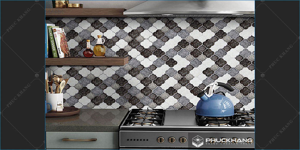 gạch mosaic ốp tường bếp