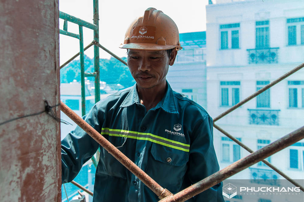 hình ảnh thi công xây nhà trọn gói quận Tân Bình