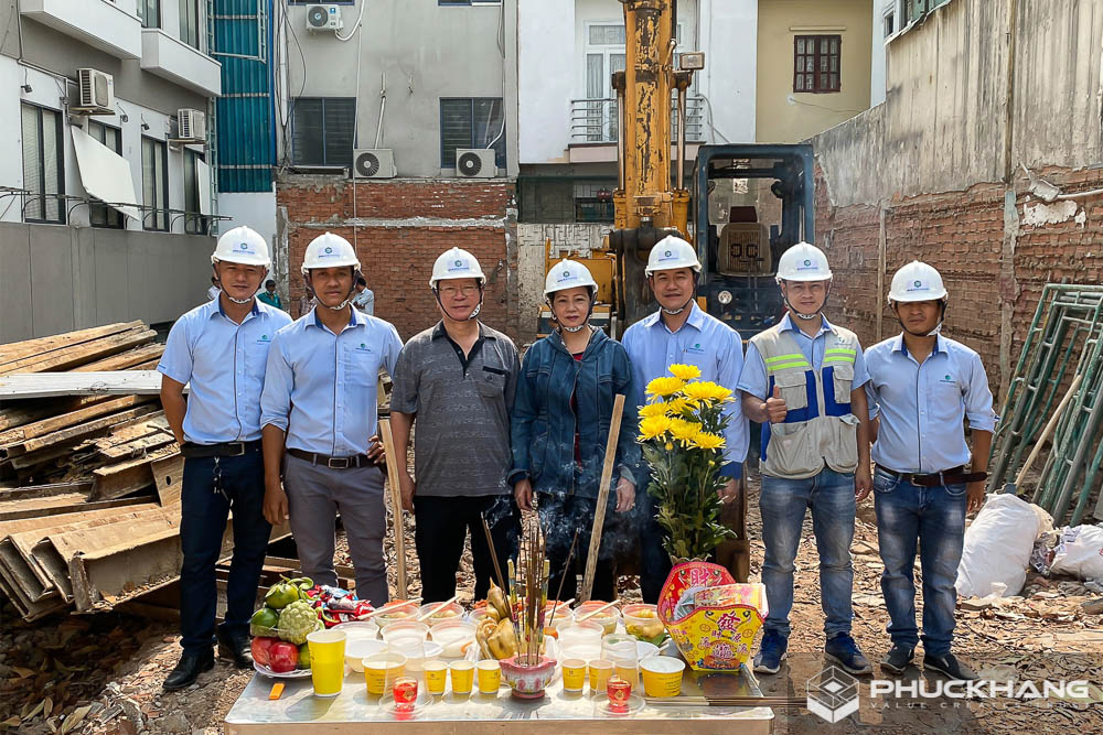 hình ảnh thi công xây nhà trọn gói Quận Tân Phú