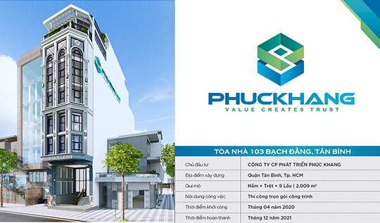 Tòa nhà Phuc Khang Building 11 tầng | 103 Bạch Đằng