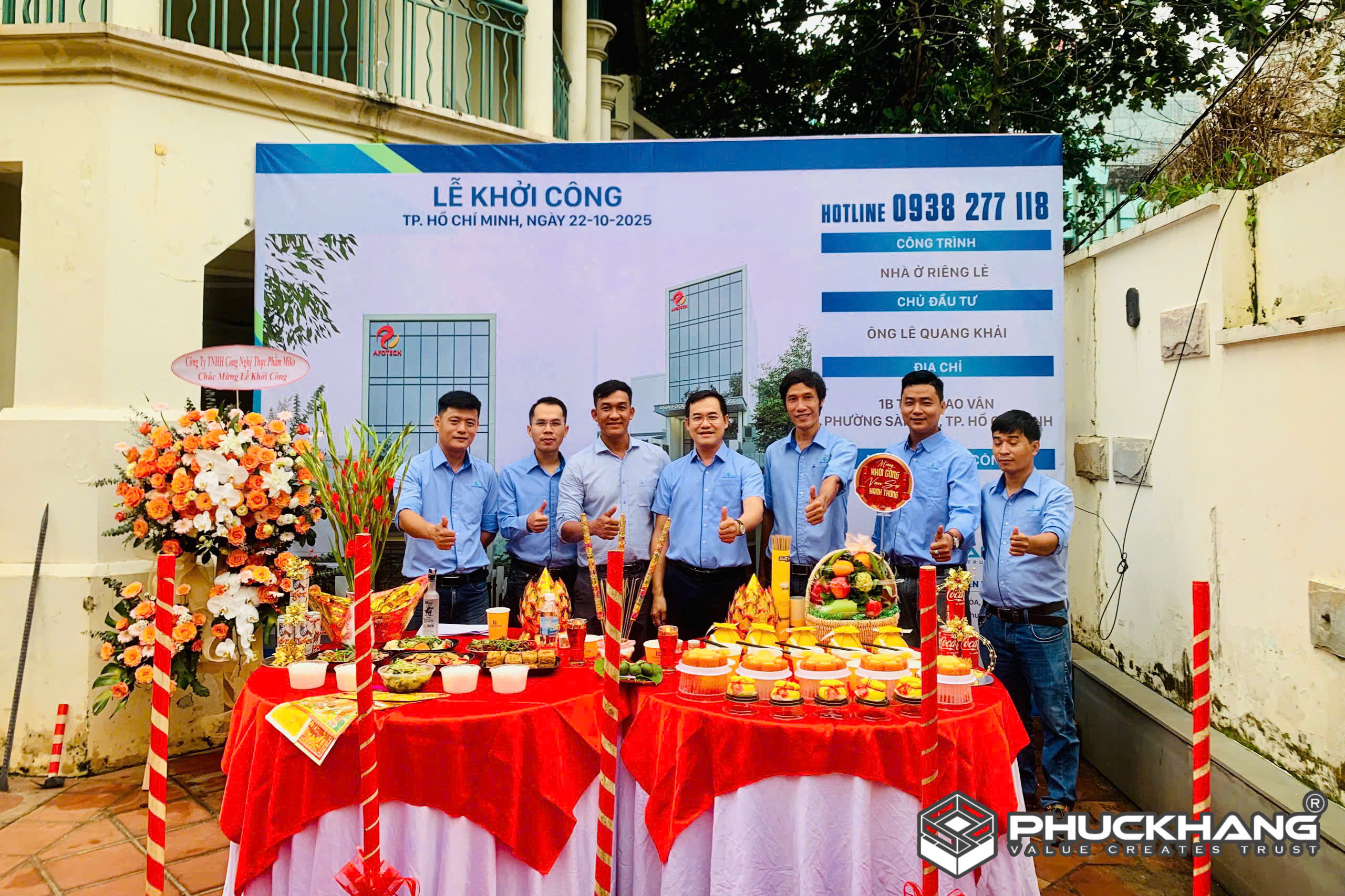 LỄ CÚNG KHỞI CÔNG CÔNG TRÌNH TÒA NHÀ 1B TRẦN CAO VÂN – TP. HỒ CHÍ MINH